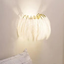 Axya Nordic Feather Wall Lamp Girl Princess Room Decor Sconce Bedroom Bedside Mirror Light