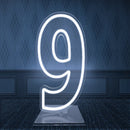 Light-Up Neon Number Signs by Axyaa with Dimmer - USB Powered