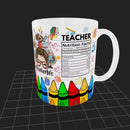 Axyaa Teacher Life Coffee Mug | Funny Office Milk Cup for Wife, Girl Friend Birthday