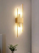Axyaa Gold LED Wall Lamp for Designer Home Lighting