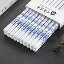 Axyaa Ceramic Chopstick Set with Anti-Slip Properties and Food Grade Flowers