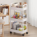Axyaa Rolling Trolley Clothes Storage Locker with Wheels - Small Laundry Organizer