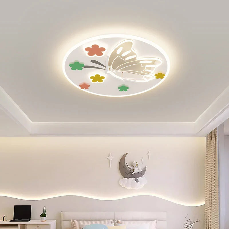 Axyaa Cloud Airplane Chandelier: Modern LED Children's Bedroom Ceiling Lights
