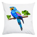 Axyaa Parrot Bird Decorative Throw Pillow Cover - Colorful Polyester Sofa Pillow Cover