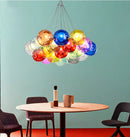 Axyaa Modern Glass Ball Chandelier for Living Room, Office, Dining Table