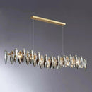 Axyaa Crystal Chandelier Pendant Light for Living Room Dining Ceiling Luxury Lighting