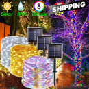 Axyaa Solar LED Garden Fairy Lights Festoon Outdoor Waterproof Christmas Decoration