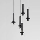 Axyaa Terrazzo Retro LED Chandelier - Nordic Bedroom Lighting