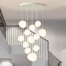 Axyaa Modern Indoor Pendant Chandelier LED Ceiling Light for Dining and Living Room
