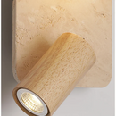 Axyaa Creative Wood Rotate LED Wall Lights with Glass Ball for Living Room