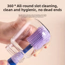 Axyaa Silicone Bottle Cleaning Set with Nipple Brush, Drip Rack & Travel Case