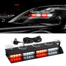 Axyaa 16 LED Car Strobe Emergency Light Bar in Red Blue Amber White