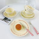 Axyaa Ceramic Breakfast Tea Cup Set - Korean Style Cute Milk Tableware