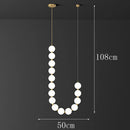 Axyaa Modern LED Pendant Light Chandeliers for Living and Dining Room