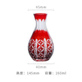 Axyaa Edo Kiriko Sake Set: Carved Glass Cup and Decanter, Luxury Sakeware