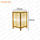 Axyaa Zen Bamboo Table Lamp for Bedroom and Living Room Zen Decor