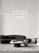 Axyaa Nordic Minimalism Circle Ring LED Pendant Lights Chandeliers for Home Decor
