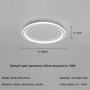 Axyaa Modern Round Iron Dimmable LED Ceiling Lights for Bedroom Foyer Indoor Lighting