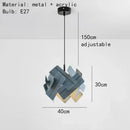 Axyaa Nordic Minimalist LED Pendant Chandelier: Modern Art Wood Lighting for Bedroom, Restaurant, Bar