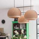 Axyaa Nordic Wooden Round Ball Pendant Lamp for Living Room & Bedroom