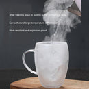 Axya Double Wall Glass Cup – Handmade, Heat Resistant, Multi-use Drinkware