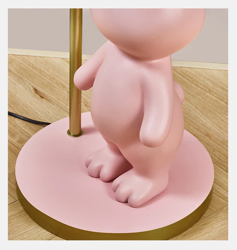 Axyaa Round Table Floor Lamp: Modern Nordic Style for Children's Room