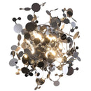 Axyaa Stainless Leaf Wall Lamp Sconce for Living Room Bedroom