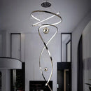 Axyaa LED Pendant Light: Modern Chandeliers for Living Room & Dining Room