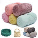 Axyaa Super Velvet Chunky Yarn - Thick Cotton Wool Tube Yarn for DIY Handwork