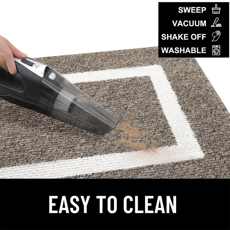 Axyaa Soft Kitchen Rug: Non-Slip Entrance Mat, Dirt Resistant, Absorbent Protector