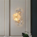 Axyaa Cream Wind Glass LED Wall Light for Nordic Luxury Home Decor