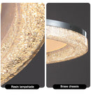 Axyaa Nordic Italian Minimalist Copper Resin Ceiling Light