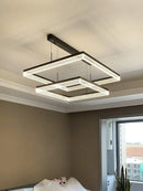 Axyaa Modern Nordic Square Chandelier 2022 - Creative Minimalist Living Room Lighting