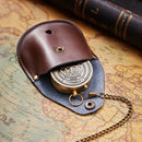 Axya Metal Compass: Outdoor Flip Cover, Zinc Alloy, Retro Style, Photography Props