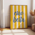 Italian Quote Canvas Print Wall Art Poster by Axyaa for Modern Girly Home Decor