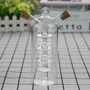 Axya Glass Oiler Vinegar & Soy Sauce Condiment Bottles - Kitchen Spice Organizer