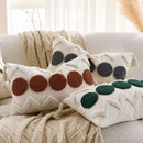 Axyaa Nordic Bohemian Tufted Tassel Throw Pillowcase, Geometric Pattern Cushion Cover