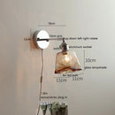 Axyaa Clear Glass Silver LED Bathroom Mirror Wall Light Fixture