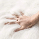 Axyaa Soft Faux Wool Shaggy Rug for Home Decor and Floor Mat