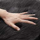 Axyaa Long Plush Fur Rug for Living Room, Bedroom - Luxurious Artificial Sheepskin Carpet