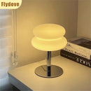 Axyaa Double Layered Egg Tart Girl Desk Lamp: American Retro Bauhaus LED Vintage