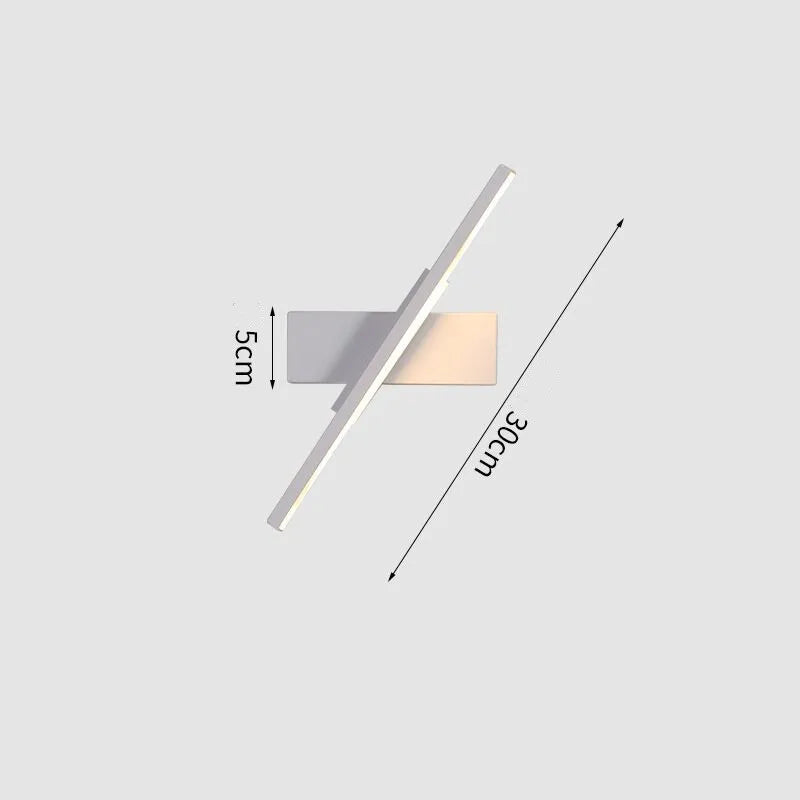 Axyaa Rotatable LED Wall Lamp: 360° Adjustable Angle for Living Room, Bedroom, and More
