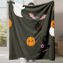 Axyaa Cartoon Cute Halloween Gift Flannel Sofa Blanket