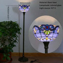 Axyaa Stained Glass Tiffany Floor Lamp - Vintage American Retro Style