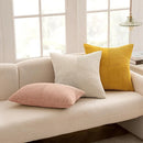 Axyaa Mustard Yellow Corduroy Boho Pillow Cover