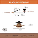 Axyaa Retro Disc Pendant Lamp for Dining Room, Bar Counter, and Study