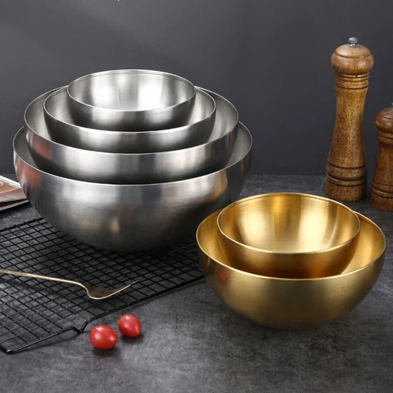 Axyaa Stainless Steel Ramen Bowl - Stylish Kitchen Tableware and Utensil