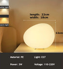 Axyaa Acrylic Pebble Table Lamp Modern LED Night Light Warm Home Decor