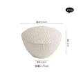 Axyaa Matte Ceramic Bowl with Lid for Soup, Steamed Egg, Dessert & Snack Bowls