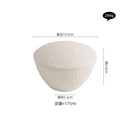 Axyaa Matte Ceramic Bowl with Lid for Soup, Steamed Egg, Dessert & Snack Bowls